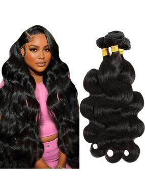 12A Body Wave Human Hair Bundles 22-26 Inch Unprocessed Brazilian Extensions